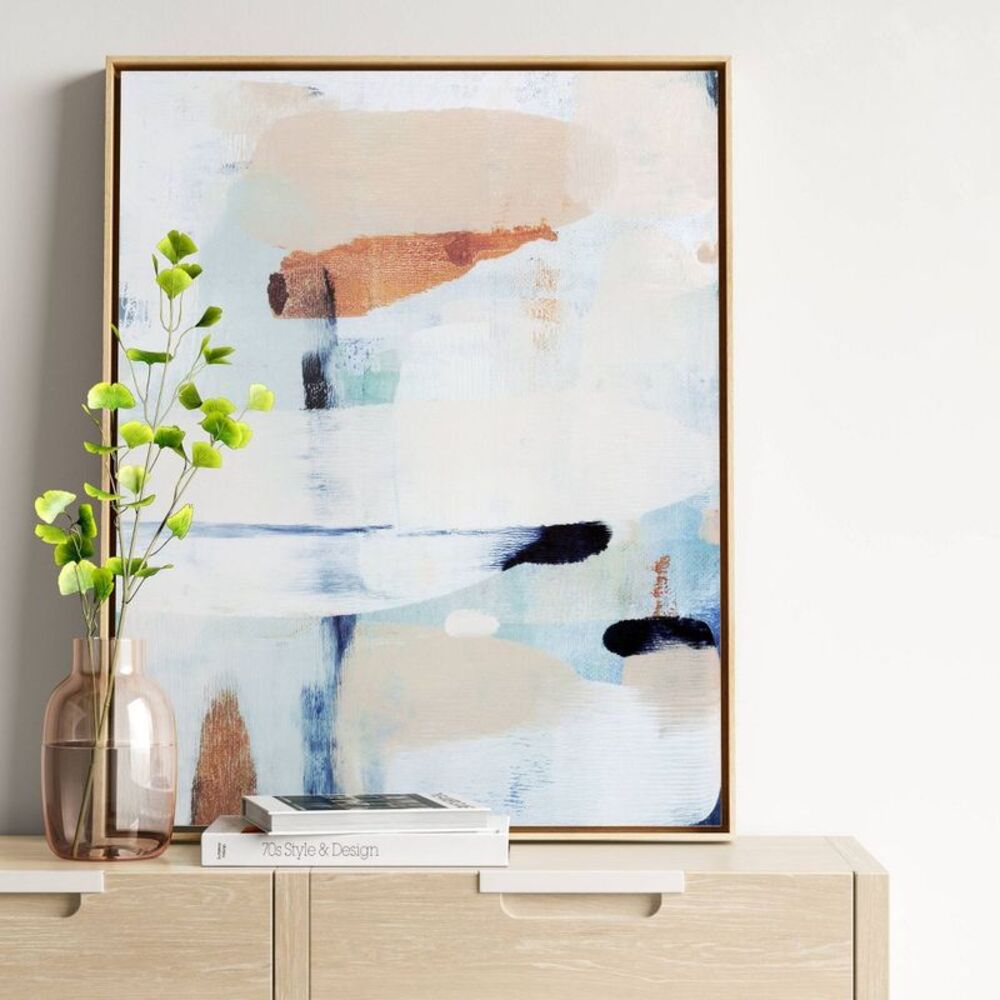 Open Box - Project 62 -  Abstract Diptych Wall Art Canvas Set of Beige - Picture 3 of 4